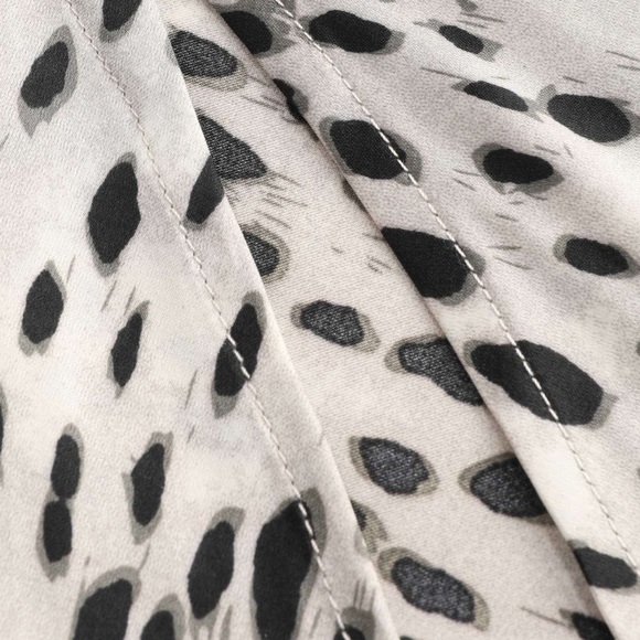 Leopard Drawstring Split Maxi Skirt - Picture 6 of 6